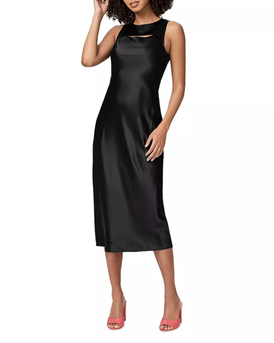 Paige Aurem Silk Cut-out Slip Dress In Black