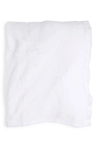 Shop Bcbg High Pile Teddy Throw Blanket In Standard White