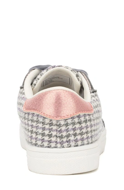 Shop Olivia Miller Kids' Houndstooth Sneaker In Grey Multi