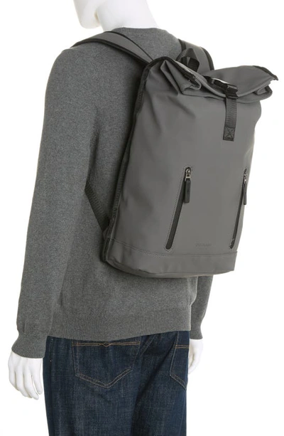 Shop Duchamp Roll Top Backpack In Charcoal