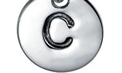 Shop Bling Jewelry Minimalist Sterling Silver Initial Pendant Necklace In Silver - C