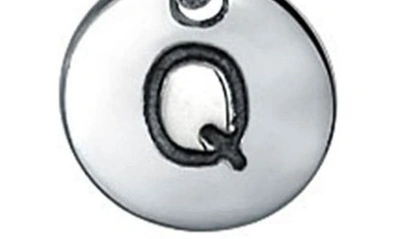 Shop Bling Jewelry Minimalist Sterling Silver Initial Pendant Necklace In Silver - Q