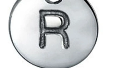 Shop Bling Jewelry Minimalist Sterling Silver Initial Pendant Necklace In Silver - R