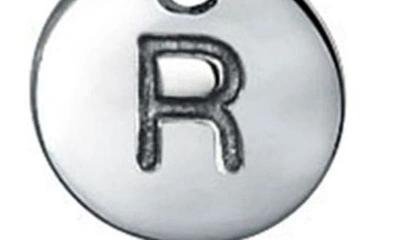 Bling Jewelry Minimalist Sterling Silver Initial Pendant Necklace In Silver - R