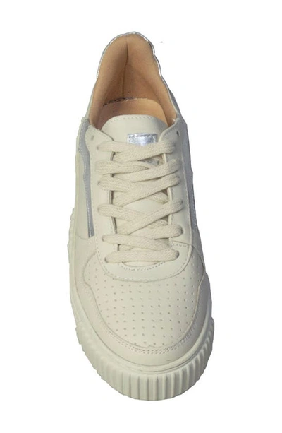 Shop Sandro Moscoloni Marian Platform Sneaker In White Ivory/ Silver