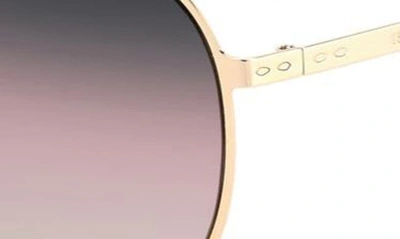 Shop Isabel Marant 62mm Gradient Aviator Sunglasses In Rose Gold Red Grey Pink