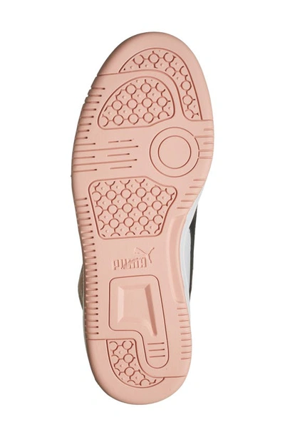 Puma Rebound Joy Sneaker In  White- Black-peach