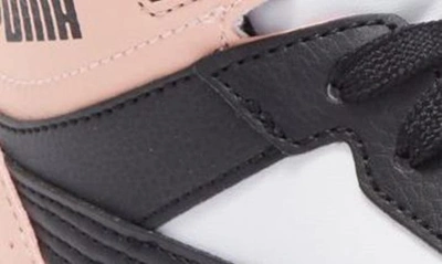Puma Rebound Joy Sneaker In  White- Black-peach