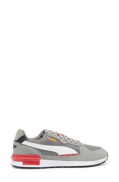 Shop Puma Graviton Running Shoe In Stormy Slate-white-red-ginger