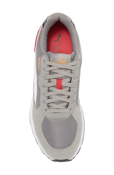 Shop Puma Graviton Running Shoe In Stormy Slate-white-red-ginger