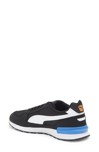Puma Graviton Running Shoe In  Black-white-royal-orange