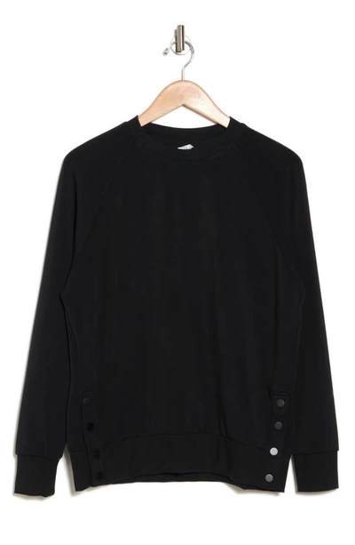 Shop 90 Degree By Reflex Softlite Scuba Sophie Sweatshirt In Black