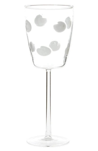 Shop Vietri Drop Wine Glass In White