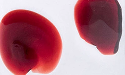 Vietri Drop Champagne Drinking Glass In Red