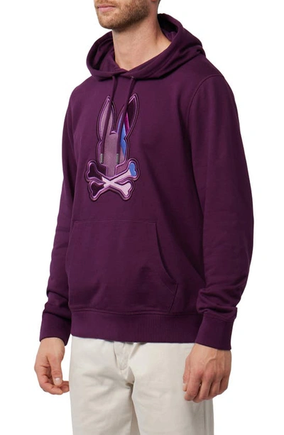 Shop Psycho Bunny Apple Valley Hoodie In Potent Purple