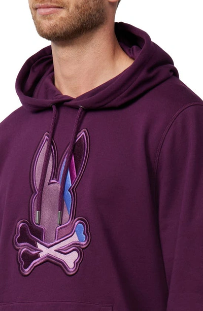 Shop Psycho Bunny Apple Valley Hoodie In Potent Purple
