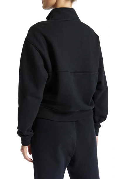 Shop Bandier Les Sports Half Zip Pullover Sweatshirt In Black/ White