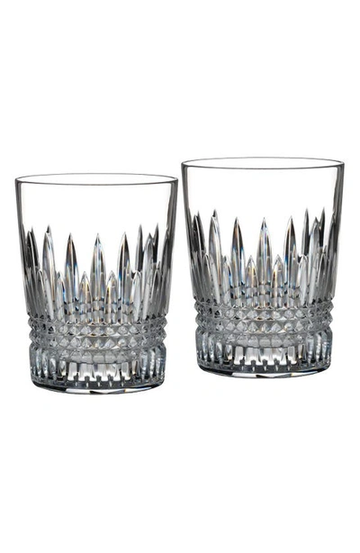 Waterford Lismore Diamond Tumbler Glasses Set Of Two In Clear