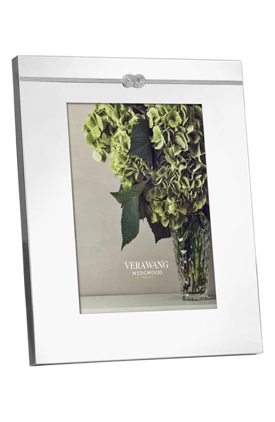 Shop Vera Wang X Wedgewood Infinity Picture Frame In Metallic Silver