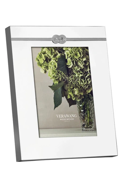 Shop Vera Wang X Wedgewood Infinity Picture Frame In Metallic Silver