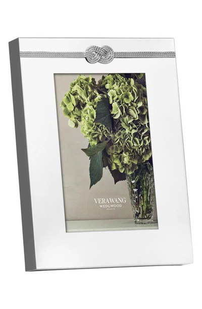Shop Vera Wang X Wedgewood Infinity Picture Frame In Metallic Silver