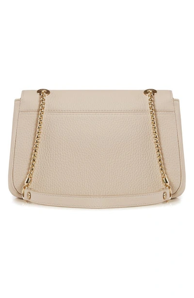 Shop Strathberry Mini Soft Leather East/west Shoulder Bag In Oat