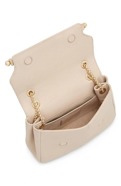 Shop Strathberry Mini Soft Leather East/west Shoulder Bag In Oat