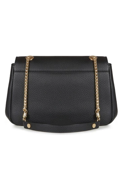 Shop Strathberry Mini Soft Leather East/west Shoulder Bag In Black