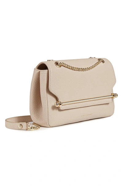 Shop Strathberry Mini Soft Leather East/west Shoulder Bag In Oat