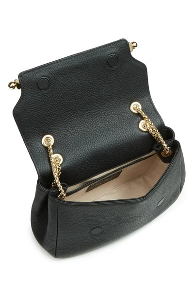 Shop Strathberry Mini Soft Leather East/west Shoulder Bag In Black