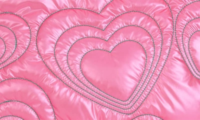Shop Iscream Kids' Shining Heart Puffy Weekend Bag In Pink
