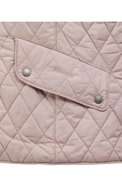 Shop Barbour Flyweight Cavlary Quilted Jacket In Dusty Mauve