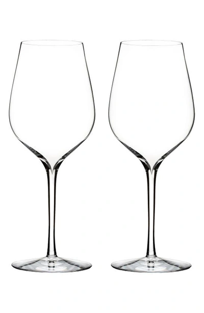 Shop Waterford 'elegance' Fine Crystal Sauvignon Blanc Glasses In Clear