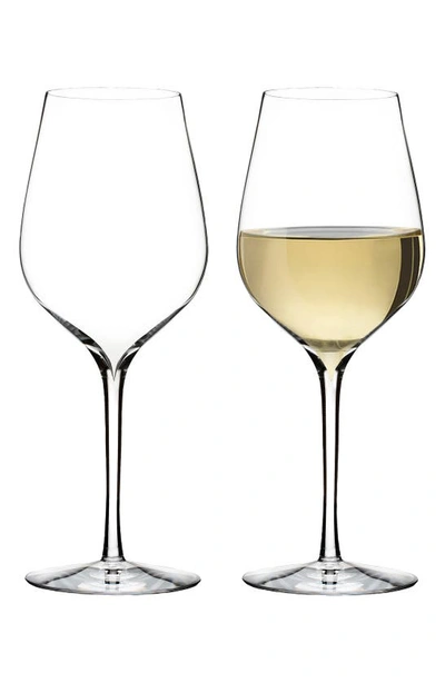 Shop Waterford 'elegance' Fine Crystal Sauvignon Blanc Glasses In Clear