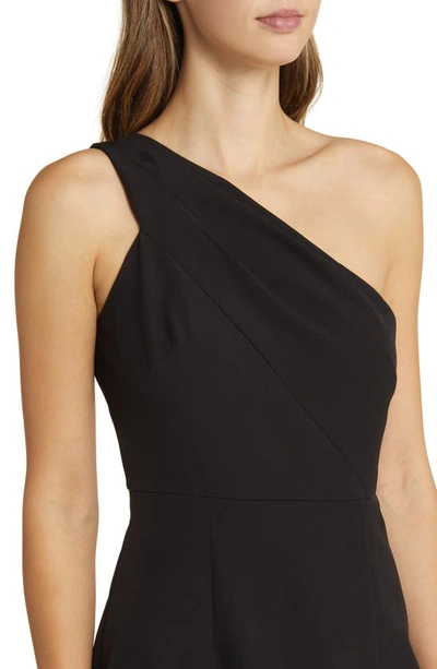 Shop Vince Camuto Laguna One-shoulder Sheath Dress In Black