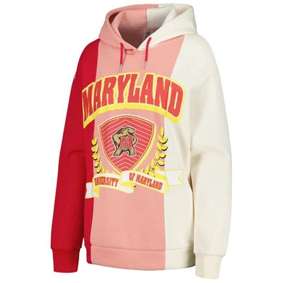Shop Gameday Couture Red Maryland Terrapins Hall Of Fame Colorblock Pullover Hoodie