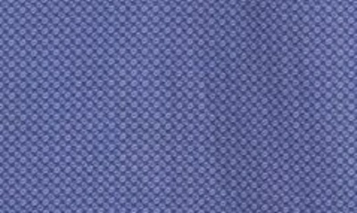 Shop Emporio Armani Microgeo Stretch Button-up Shirt In Medium Blue