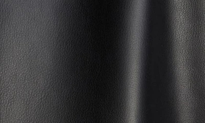 Balenciaga Oversize Leather Shirt Jacket In Black