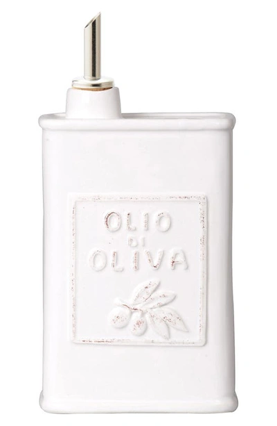 Shop Vietri Lastra Stoneware Olive Oil Container In White