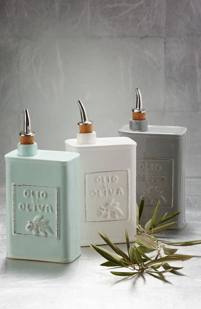 Vietri Lastra Olive Oil Can In White