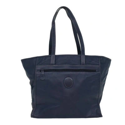 Shop Dior Navy Leather Shoulder Bag ()