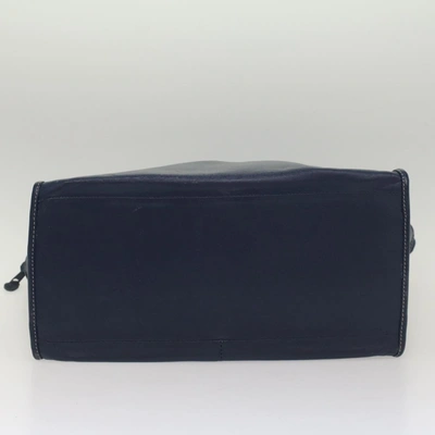 Shop Dior Navy Leather Shoulder Bag ()