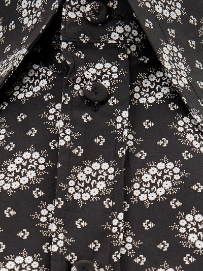 Shop Dolce & Gabbana Chic Black Floral Cotton Men's Shirt