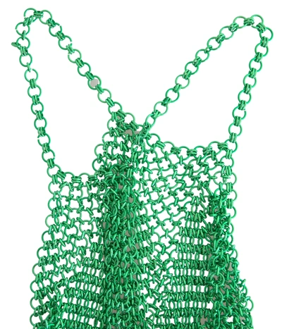 Shop Dolce & Gabbana Emerald Halter Cropped Tank Women's Top In Green