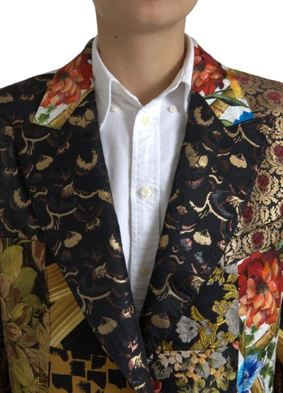 Shop Dolce & Gabbana Elegant Multicolor Single Breasted Women's Jacket