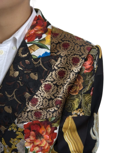 Shop Dolce & Gabbana Elegant Multicolor Single Breasted Women's Jacket