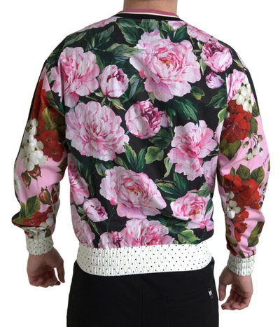 Shop Dolce & Gabbana Floral Extravagance Crewneck Men's Sweater In Multicolor