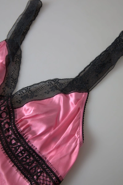Shop Dolce & Gabbana Silken Charm Pink Women's Camisole
