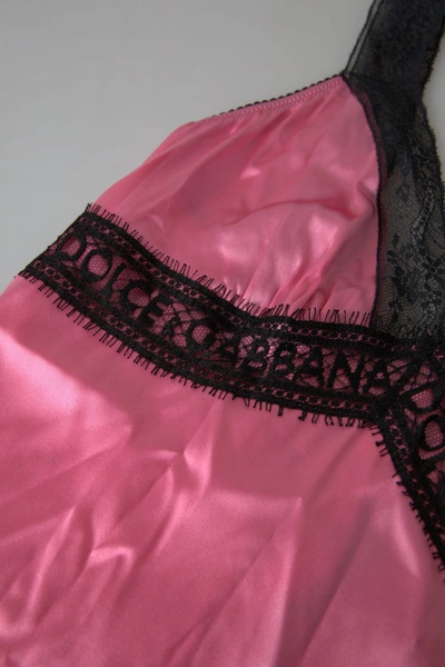 Shop Dolce & Gabbana Silken Charm Pink Women's Camisole