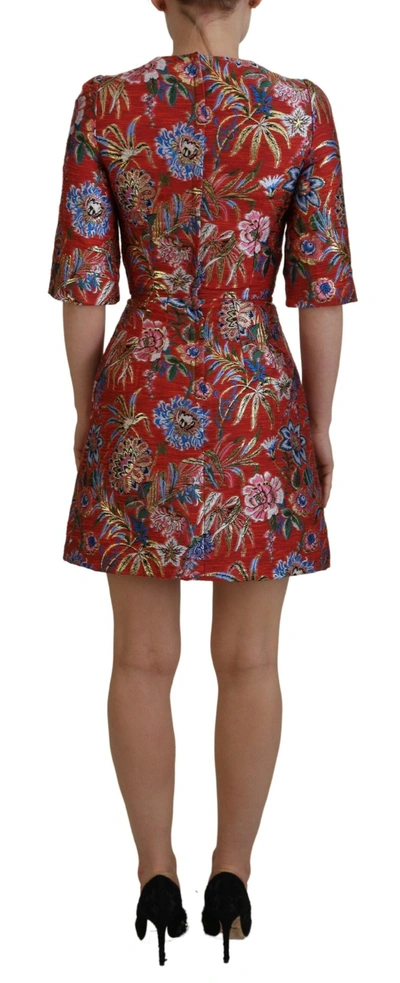 Shop Dolce & Gabbana Elegant Red A-line Mini Women's Dress